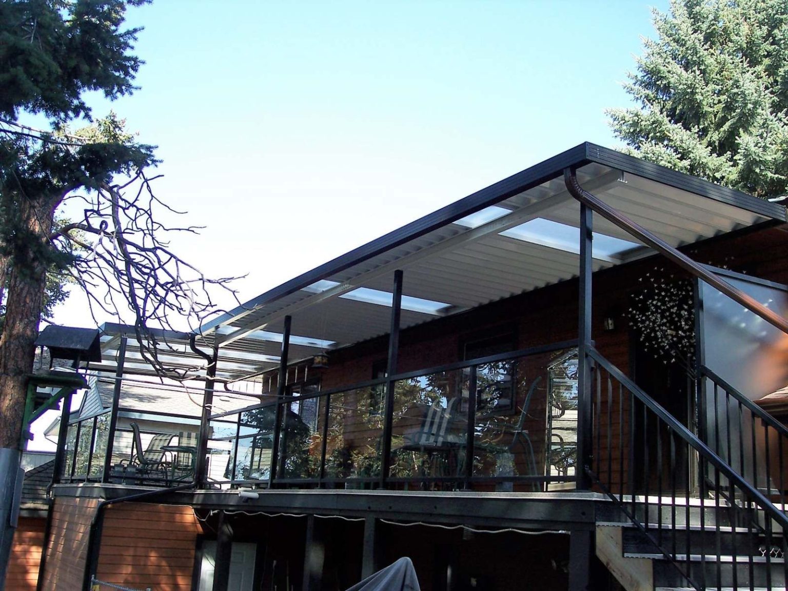 Outdoor Stair Railings Kamloops Aluminum Deck Railings Glass Deck
